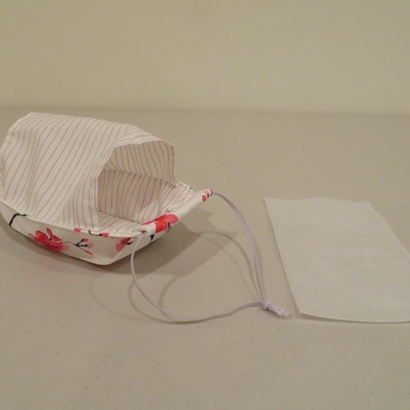 Women Cotton Face Mask Filter Triple Layer Reusable Washable Adjustable No Wire - Picture 6 of 12